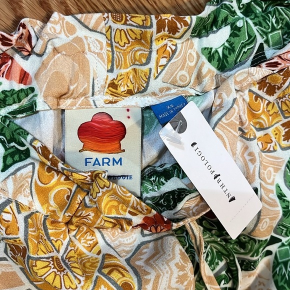 Farm Rio Mosaic Tapered Pants Pull-on Size XS NWT - Picture 6 of 15